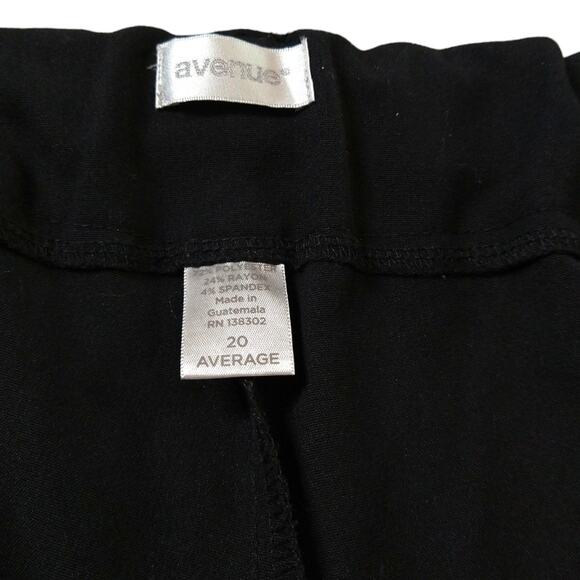 Avenue Black City Chic Dress Pants size 20 Straight Leg Pockets Pull on - Picture 4 of 4
